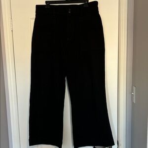 Joes Jeans Black Wide-Leg Jeans 32